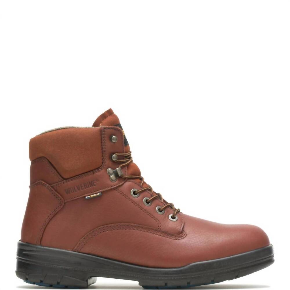 NEW WOLVERINE men's durashocks sr direct-attach 6" work boot in brown
